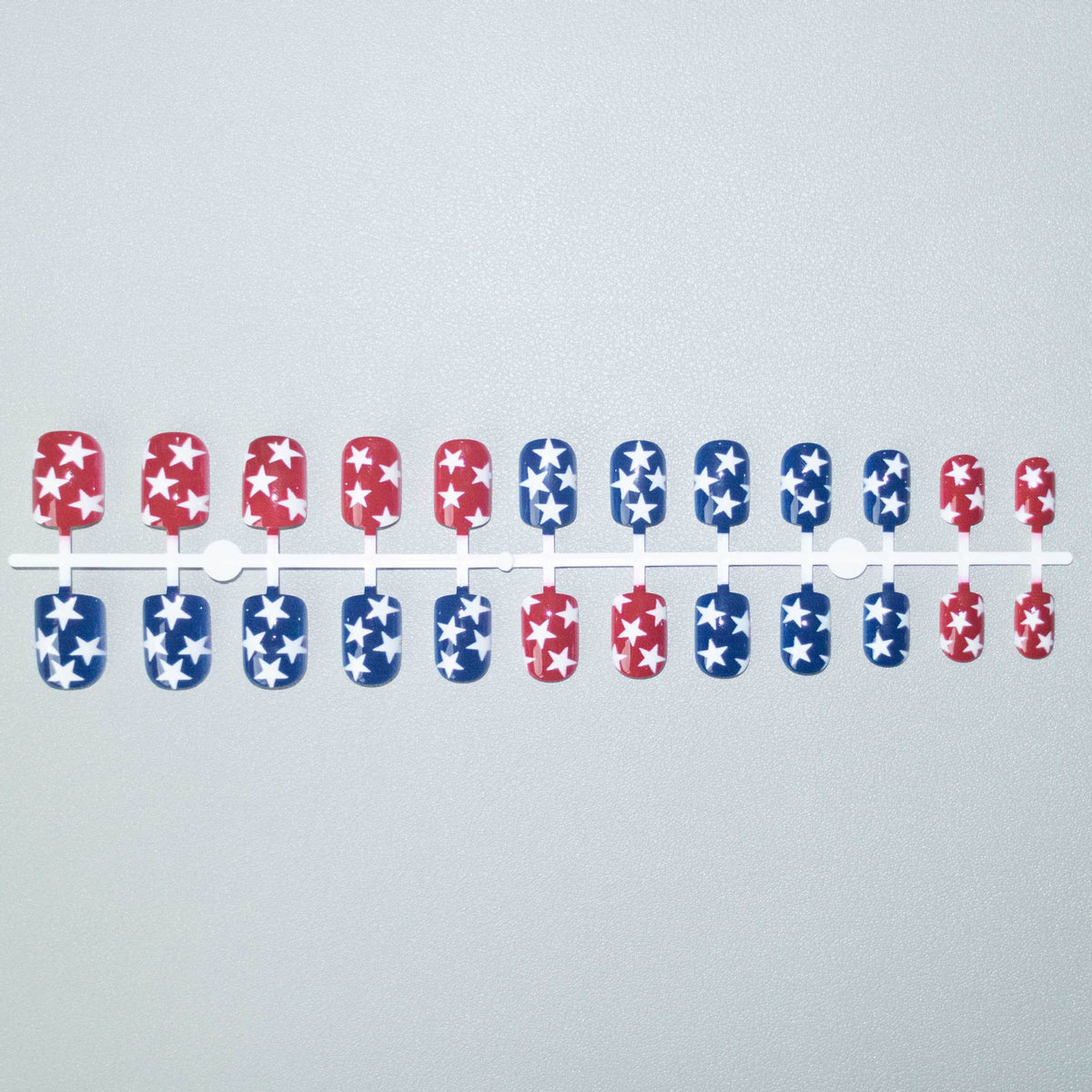 Patriotisches Stern-Themen-Nagelkunst-Set