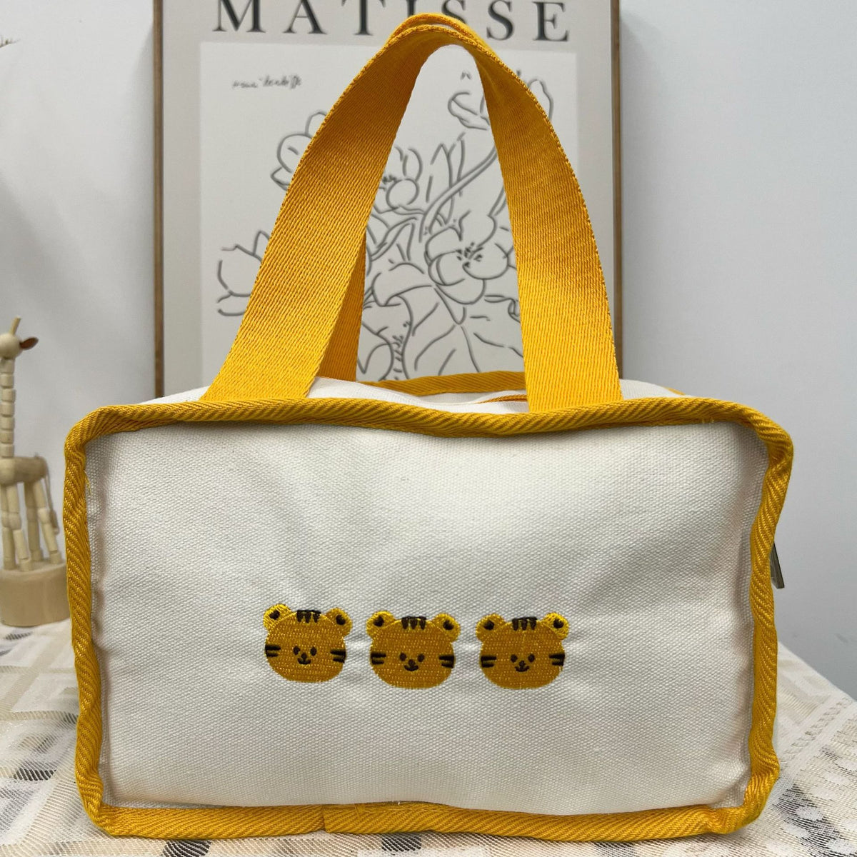 Canvas Kinder Bestickte Hasen Tasche