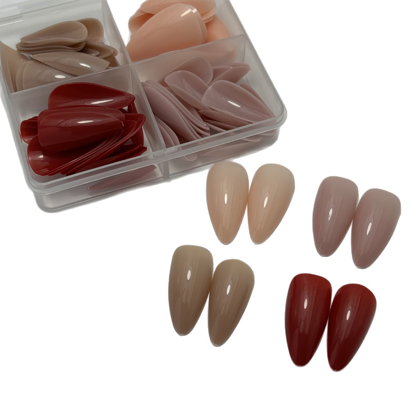 Premium Stiletto Press-On Nagelset Brehn
