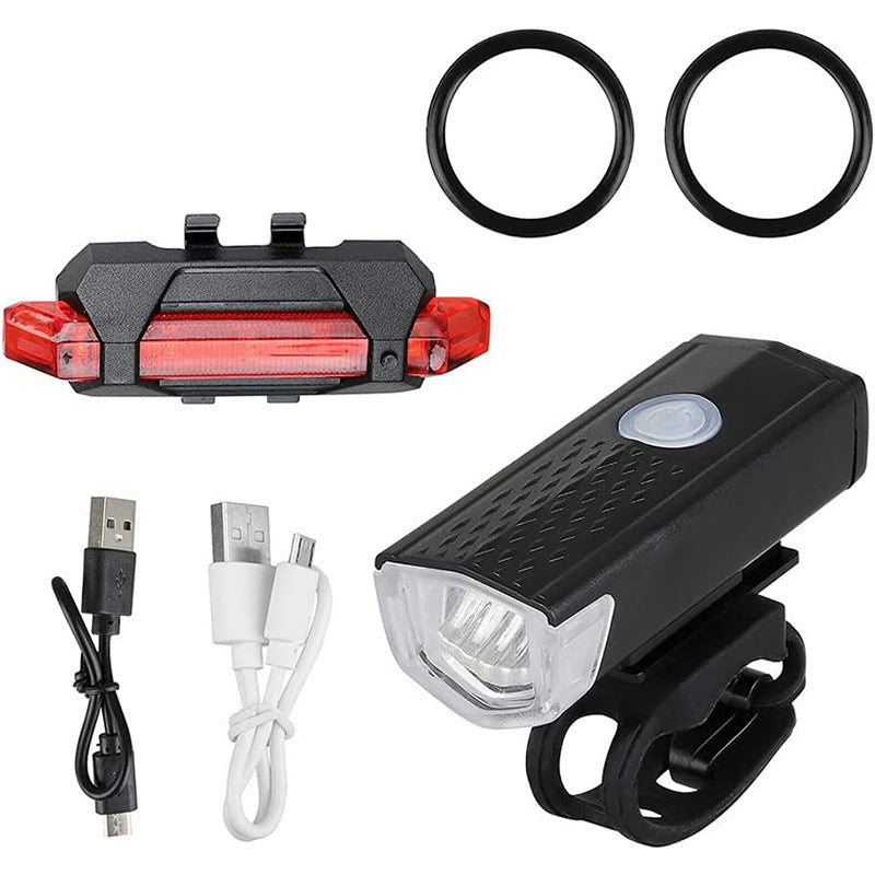 USB wiederaufladbares Fahrradleuchten-Set Brehn