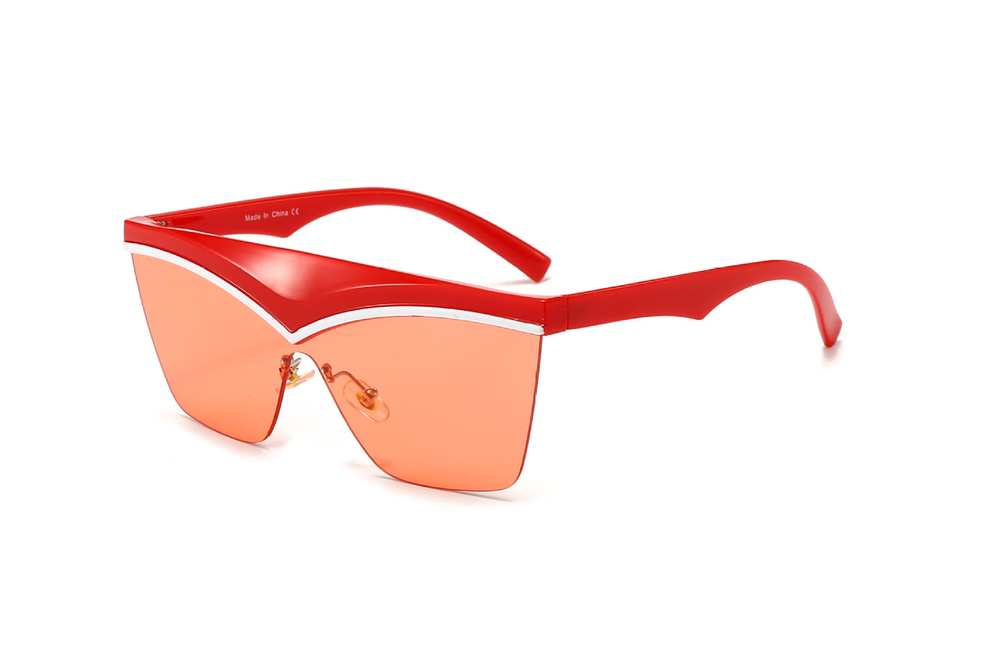 Damen Designer-Sonnenbrille mit asymmetrischem Rahmen und hochmodernen Gläsern Brehn
