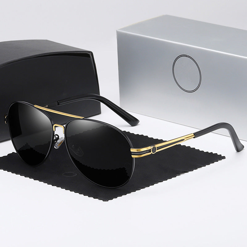 Damen elegante Sonnenbrille mit schmalem Rahmen und UV-Schutz Brehn