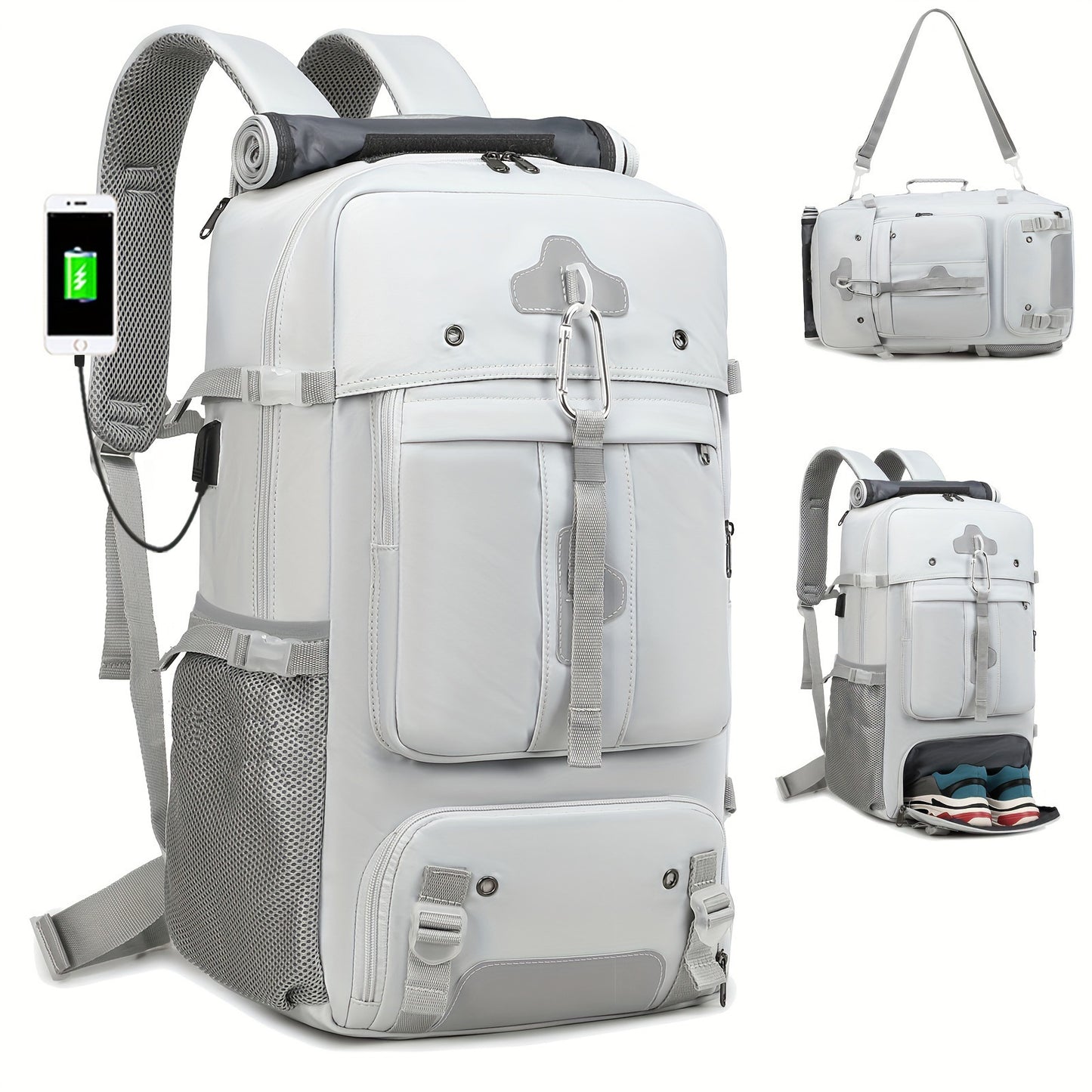 Unisex Multifunktionaler Rucksack mit integrierter Powerbank-Funktion Brehn