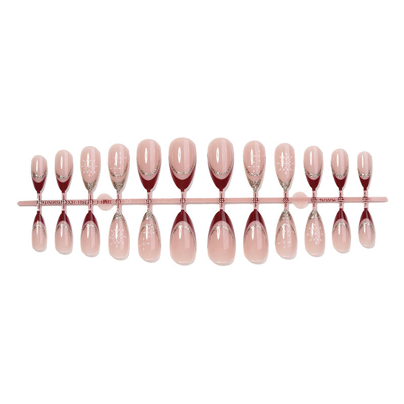 Glamouröses Stiletto Press-On Nagelkunst Set Brehn
