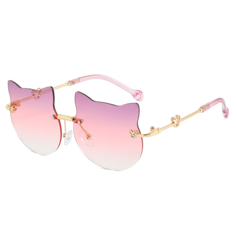 Damen geometrische Sonnenbrille mit luxuriösem Metallrahmen Brehn