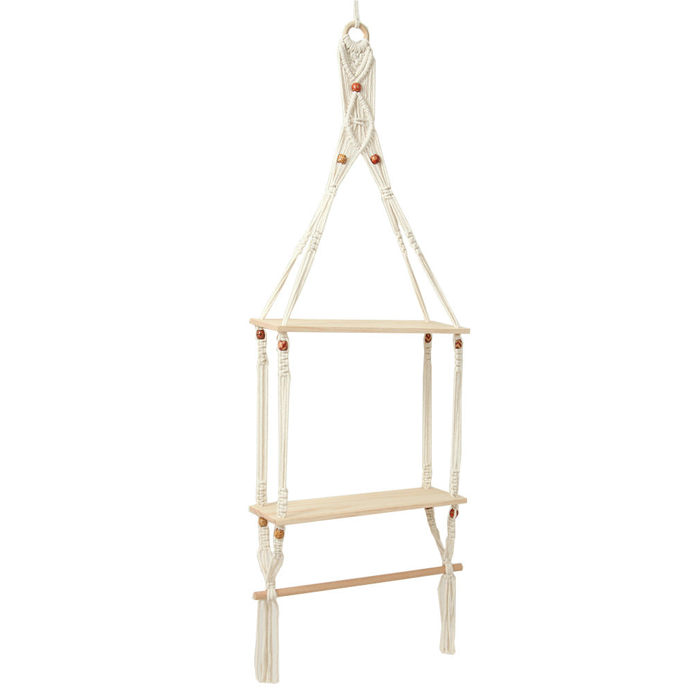 Hängendes Macramé Regal Organisator Brehn