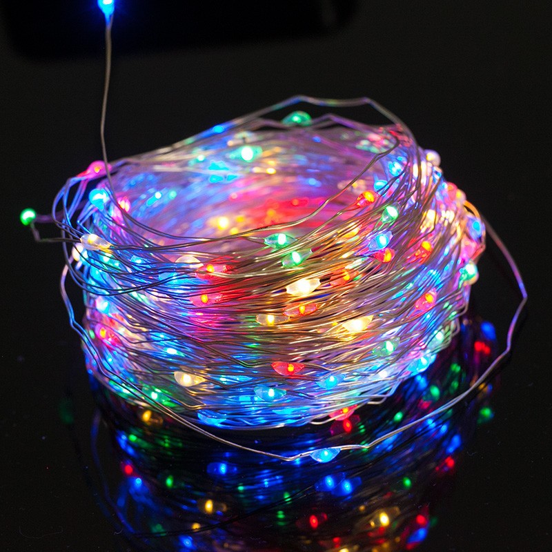 LED Feenlichter Ultra-dünner Silberdraht Batteriebetrieben Spritzwassergeschützt Dekorative Beleuchtung Brehn