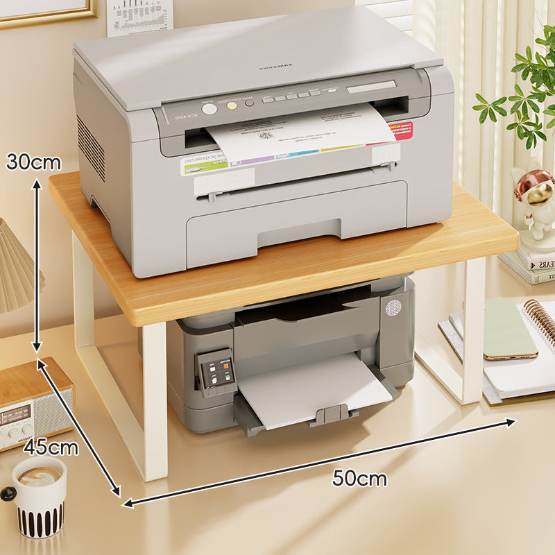 Kompakter Zwei-Ebenen Holz Schreibtisch Drucker und Monitor Ständer