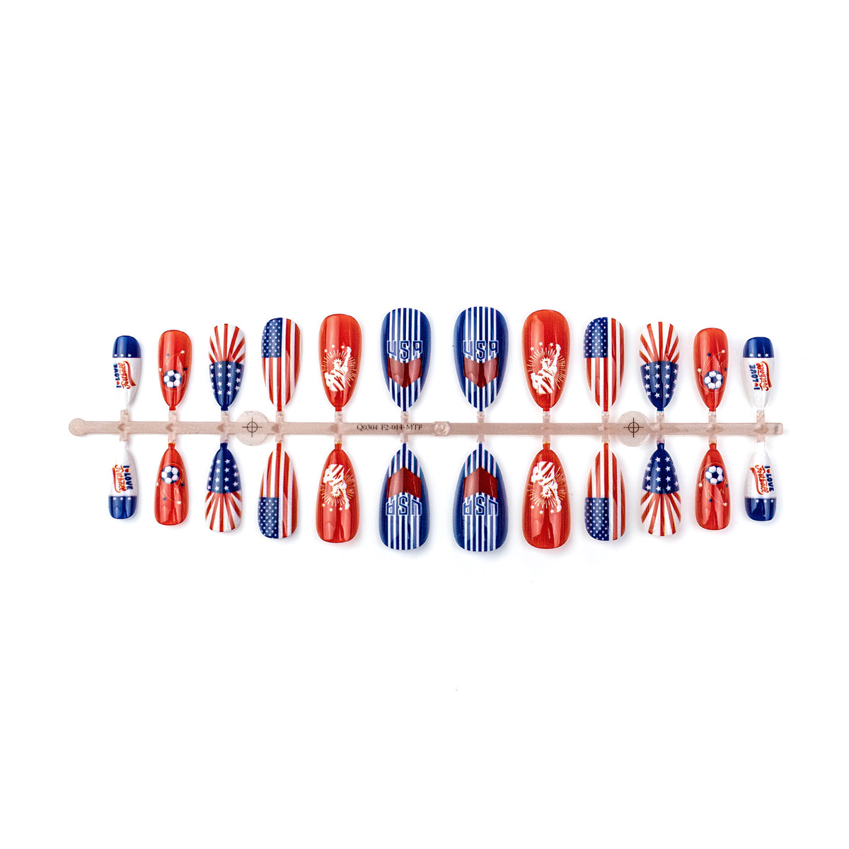 Sport-Themen Press-On Nail Art Set