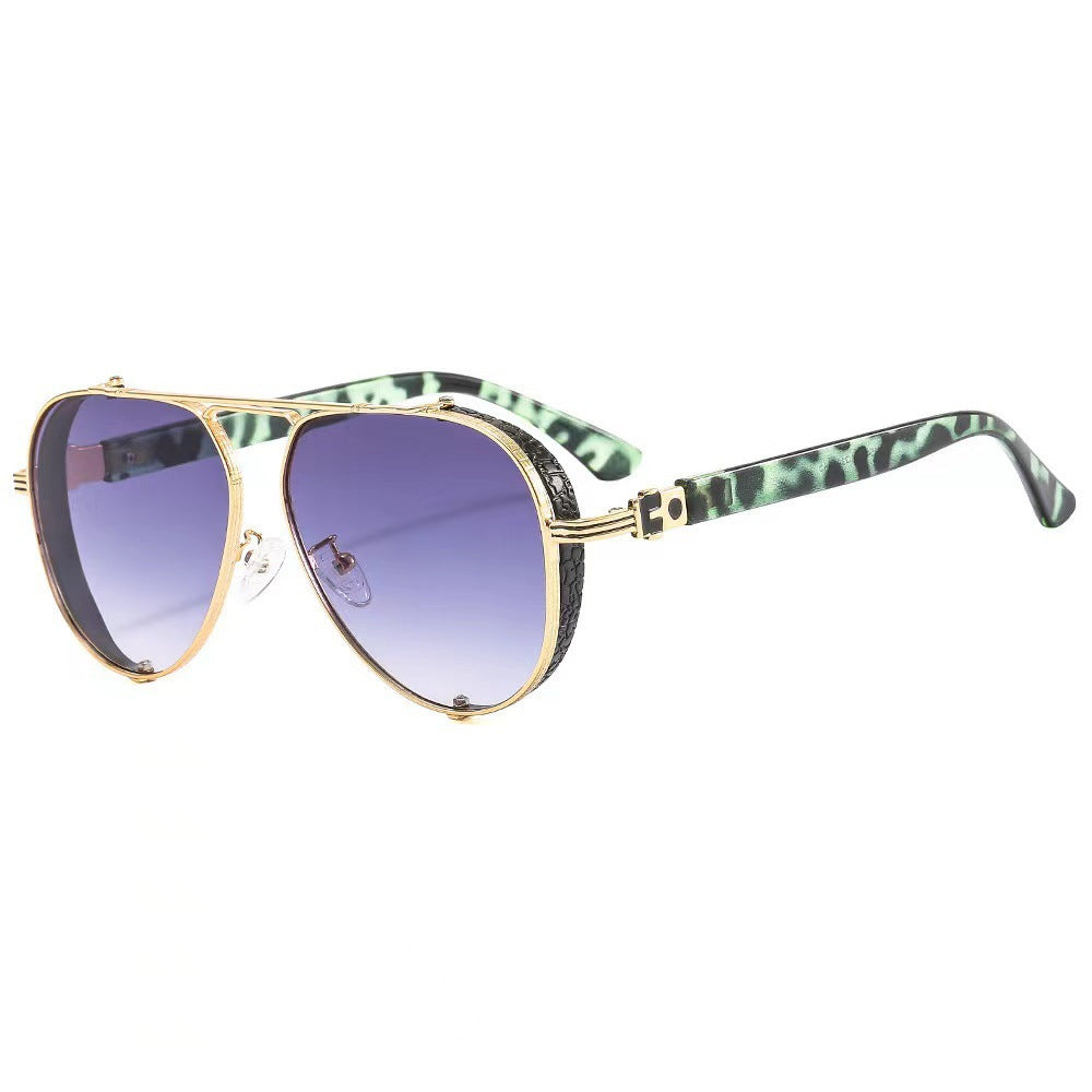 Damen modische Sonnenbrille mit innovativem retro-futuristischem Design Brehn