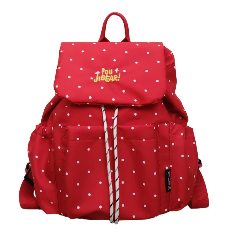Polka Dot Texturierte Rucksack Brehn