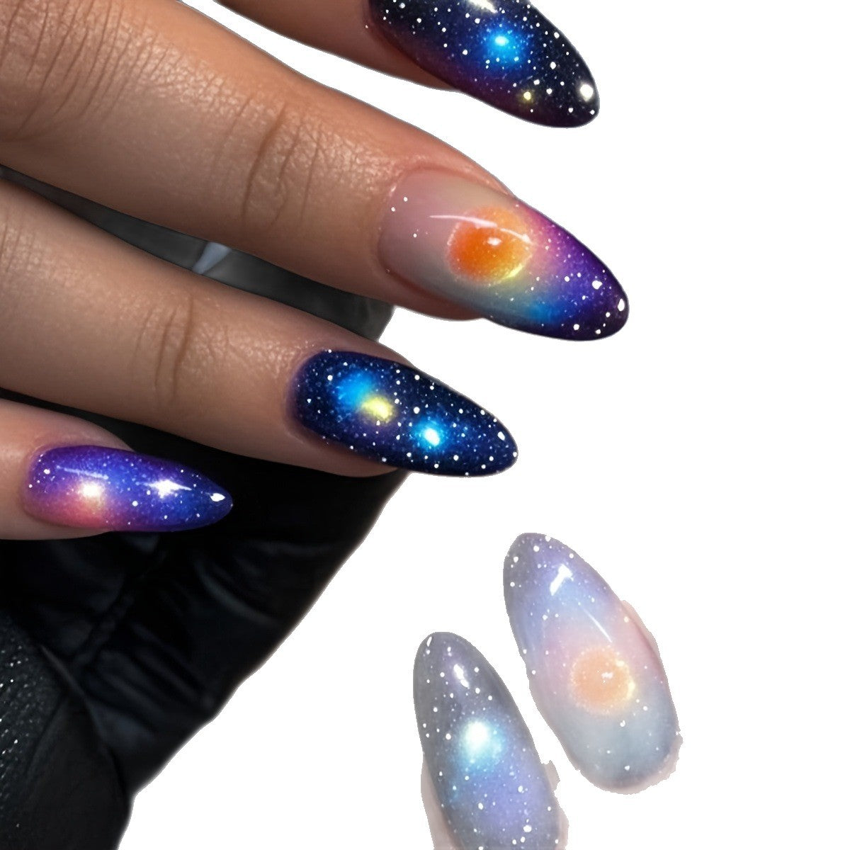 Kunstnägel Im Faszinierenden Galaxie-Design Brehn