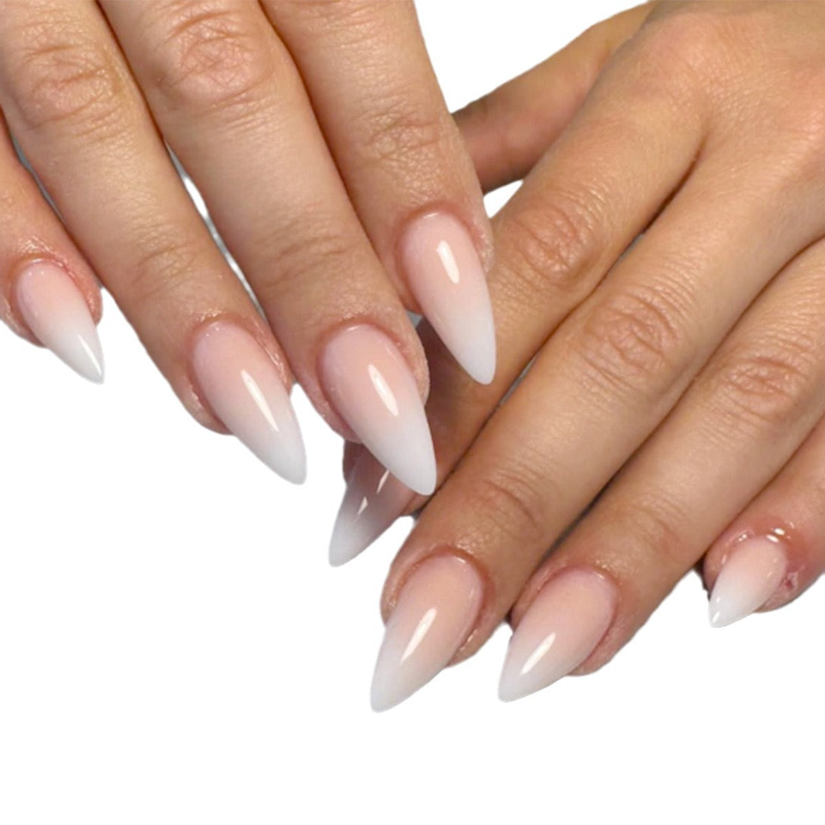 Elegante Ombre Stiletto Nagelverlängerungen