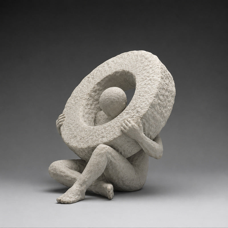 Abstrakte menschliche Stärke Skulptur