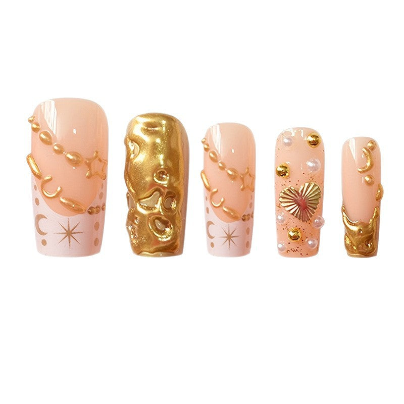 Dekorativer Goldverziertes Nagelkunstset Brehn