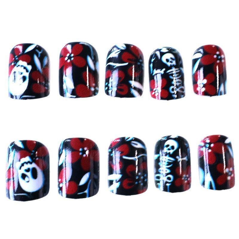Gothic Themed Nail Art Enhancements Brehn