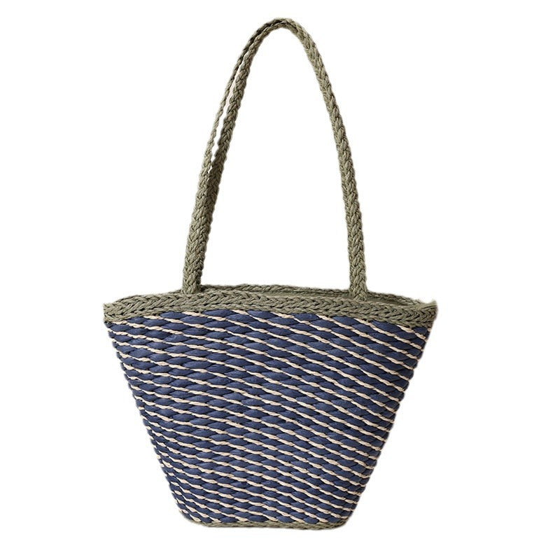 Geflochtene Strandtasche mit Breiten, Stabilen Griffen Brehn