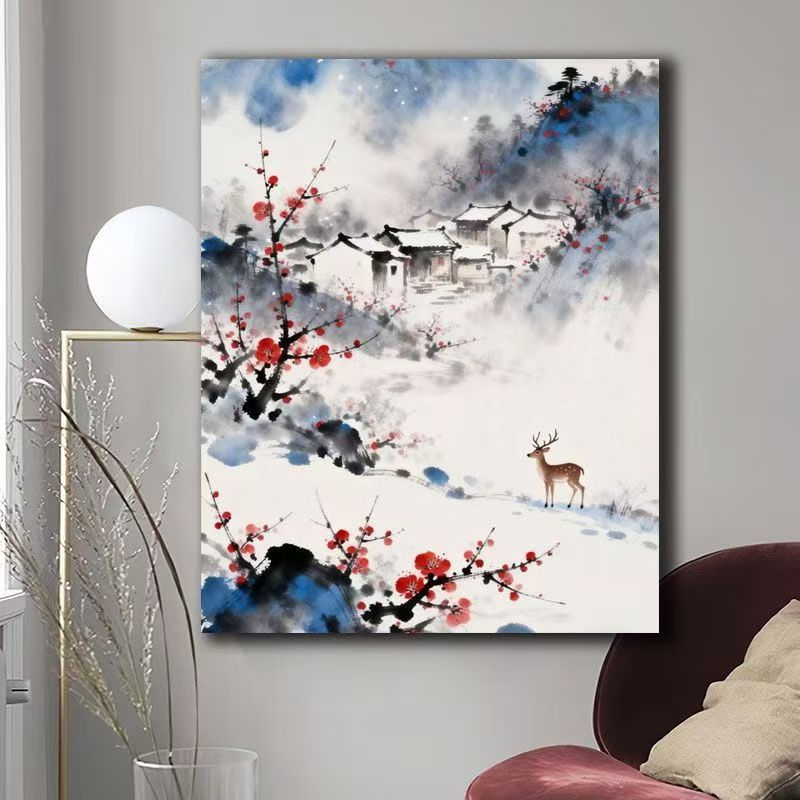Natur Szene Aquarell Leinwand Kunst Brehn