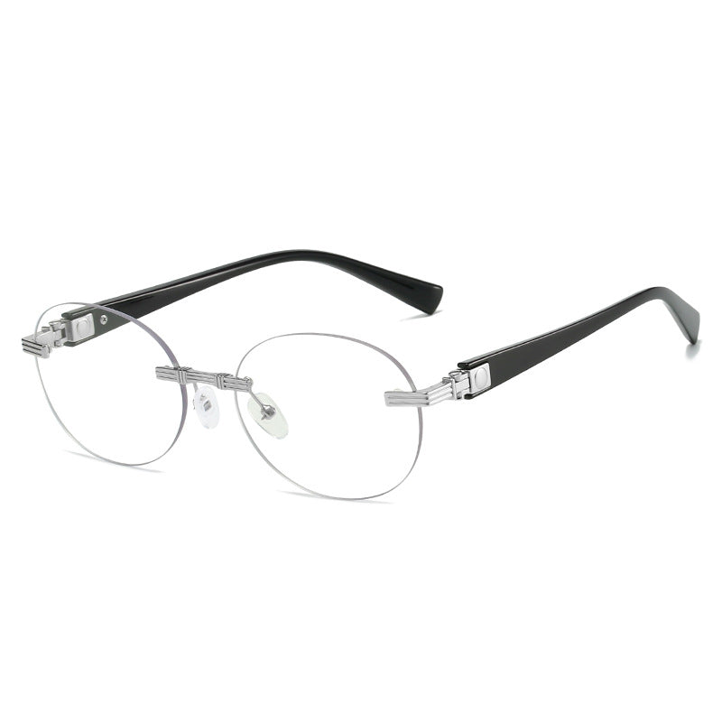 Damen modische Sonnenbrille mit transparentem Rahmen und flexibler Nasenauflage Brehn