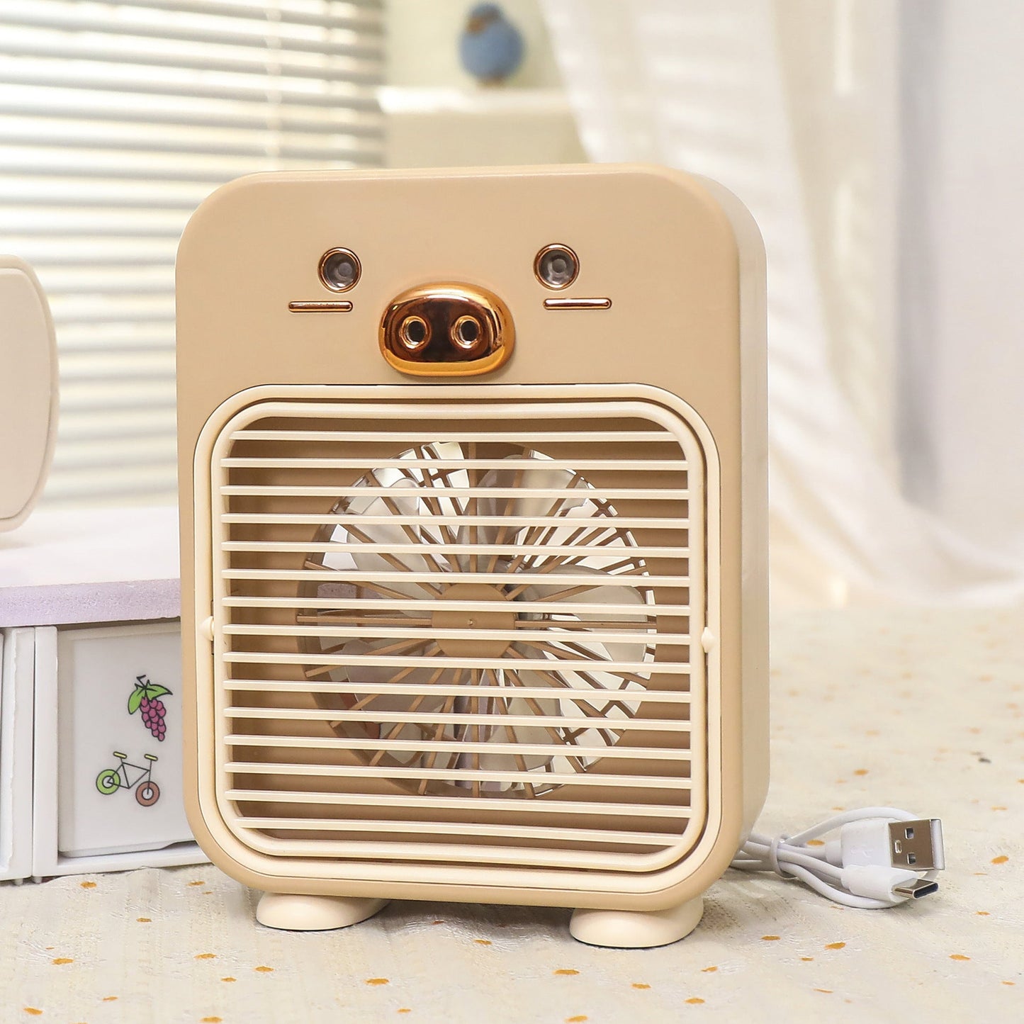 Tragbarer Mini Ventilator für Damen mit Tierdesign Brehn
