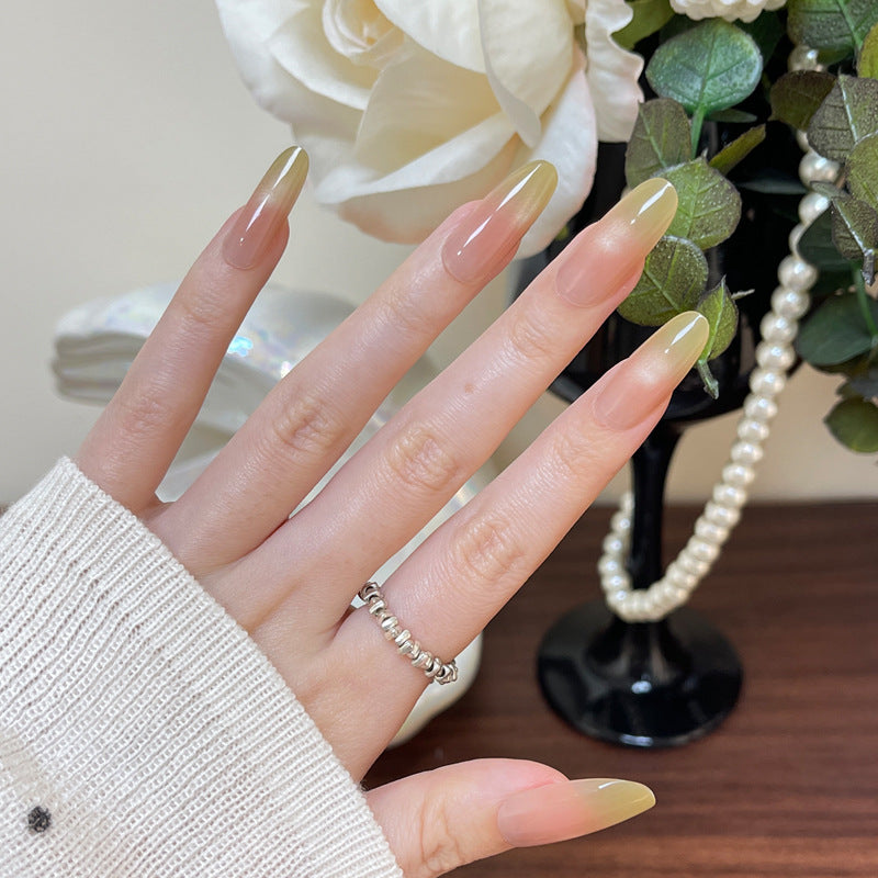 Ombre Glossy Press-On Nail Set Brehn