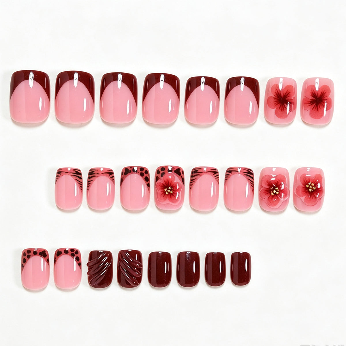 Kreatives Blumennagelkunstdesign Brehn