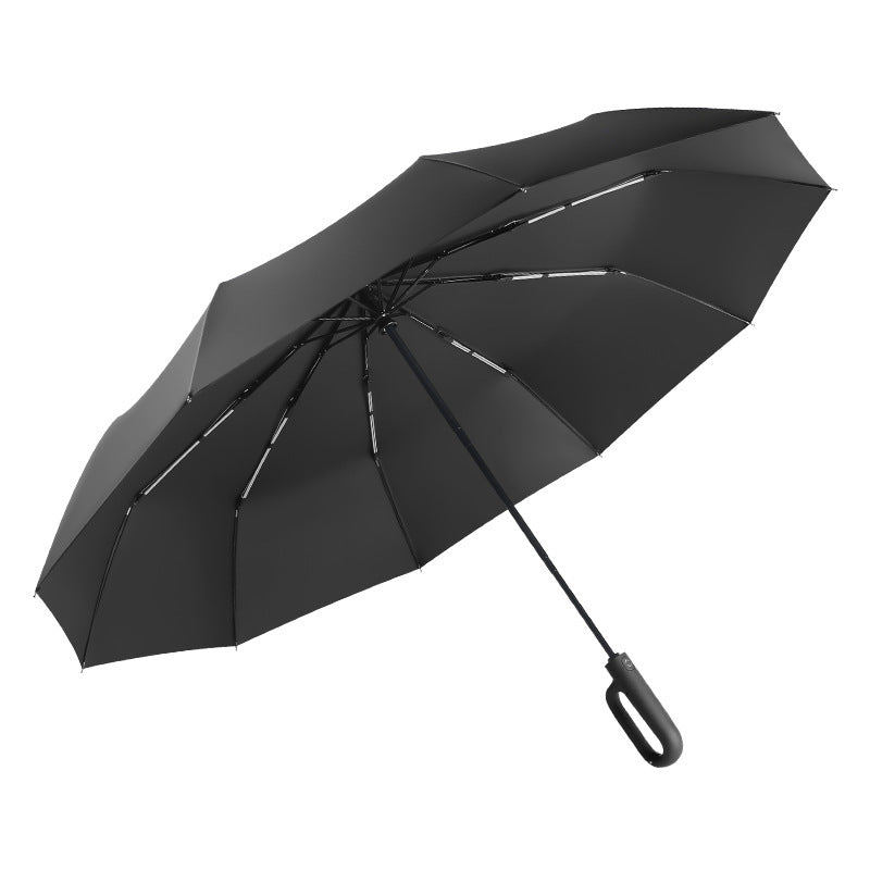 Damen automatischer Premium-Faltschirm mit ergonomischem Griff Brehn