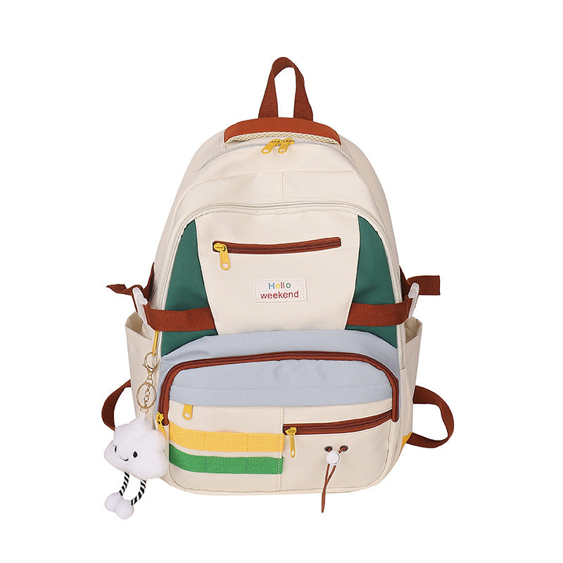 Verspielter Mehrfachtaschen-Rucksack Brehn