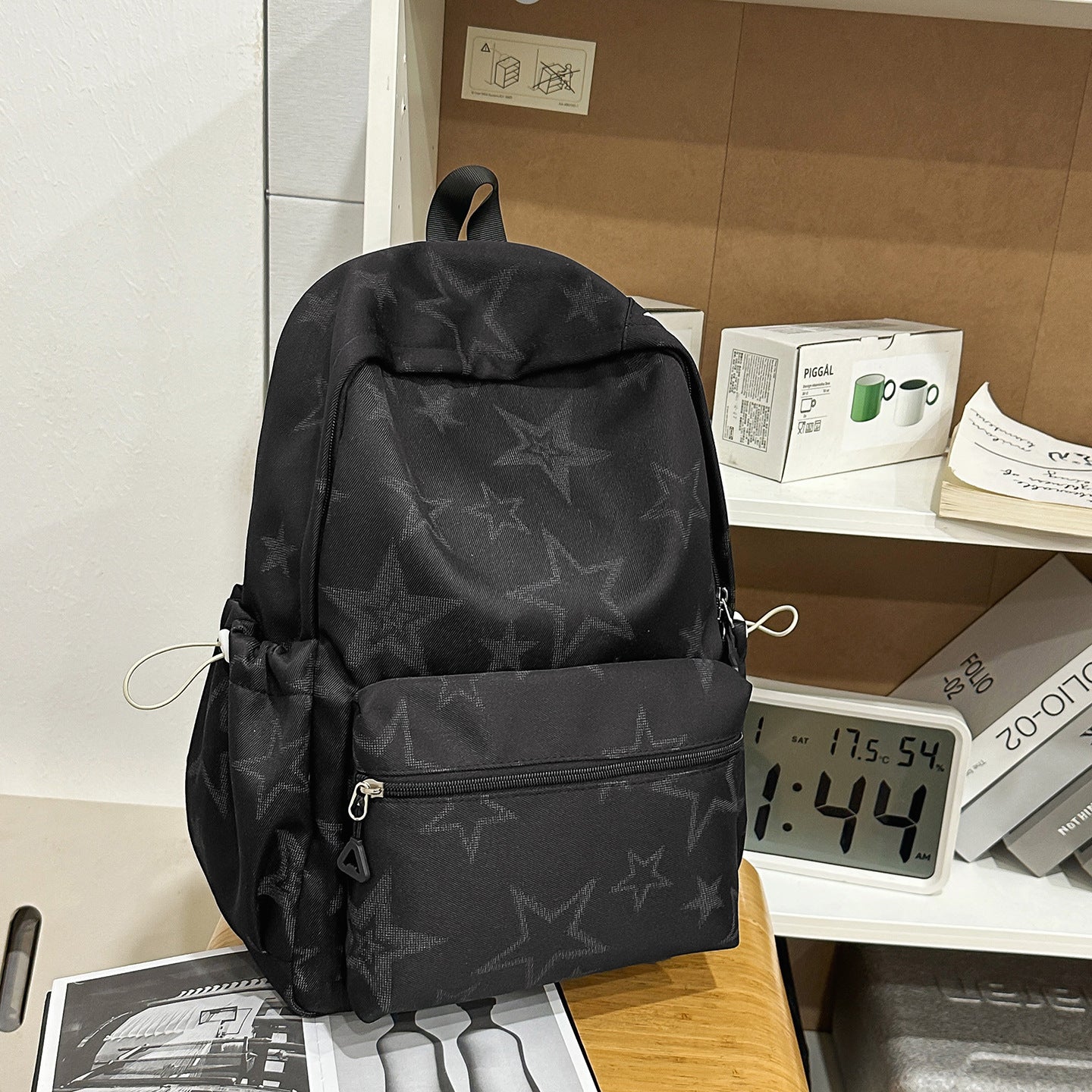 Stylische sternverzierte lässige Schul-Rucksack Brehn