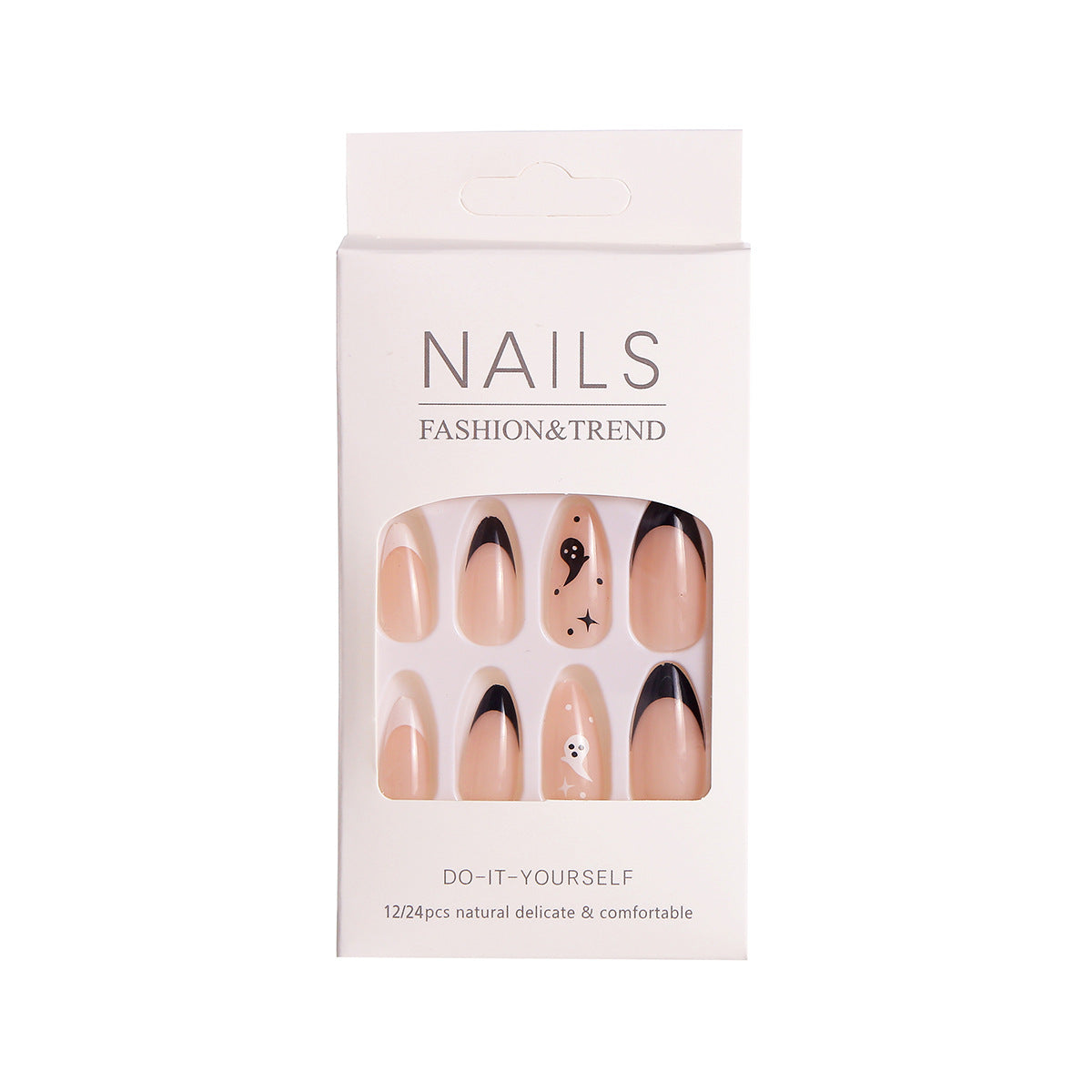 Kreatives Halloween-Themen Press-On Nagelset Brehn