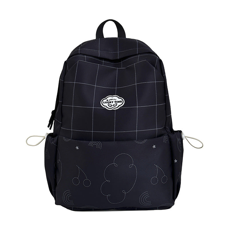 Verspielt gemusterter Schulrucksack Brehn