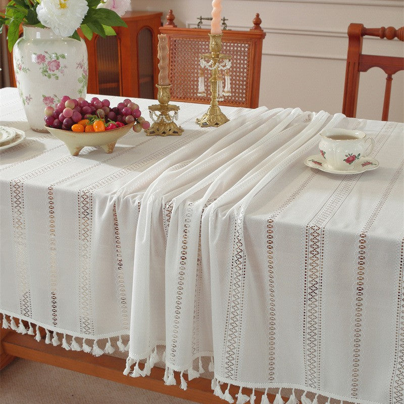 Elegante komplizierte Spitze Tischdecke