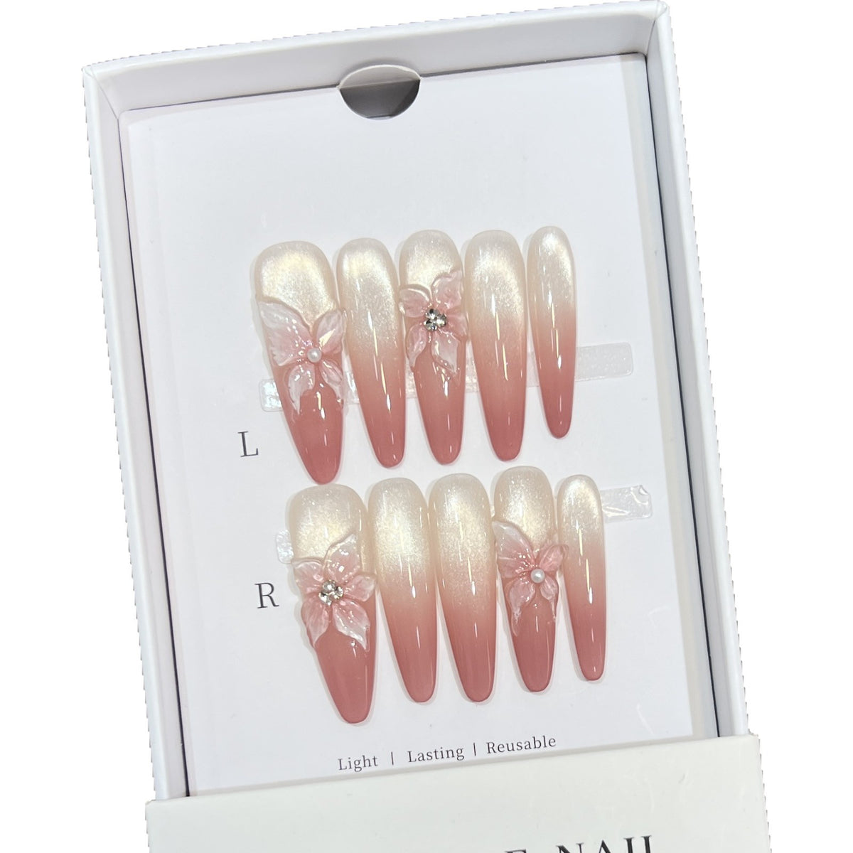 Floral Art Stiletto Press-On Nagelset Brehn