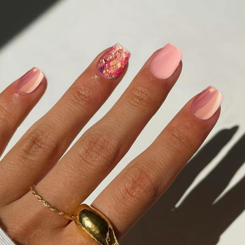 Funkelnde Glitter-Nagelkunst-Verlängerungen Brehn