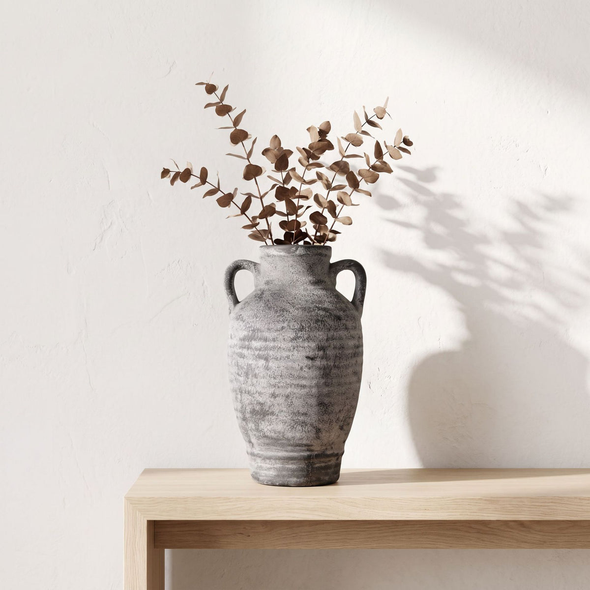 Stilvolle Terrakotta Vase Brehn