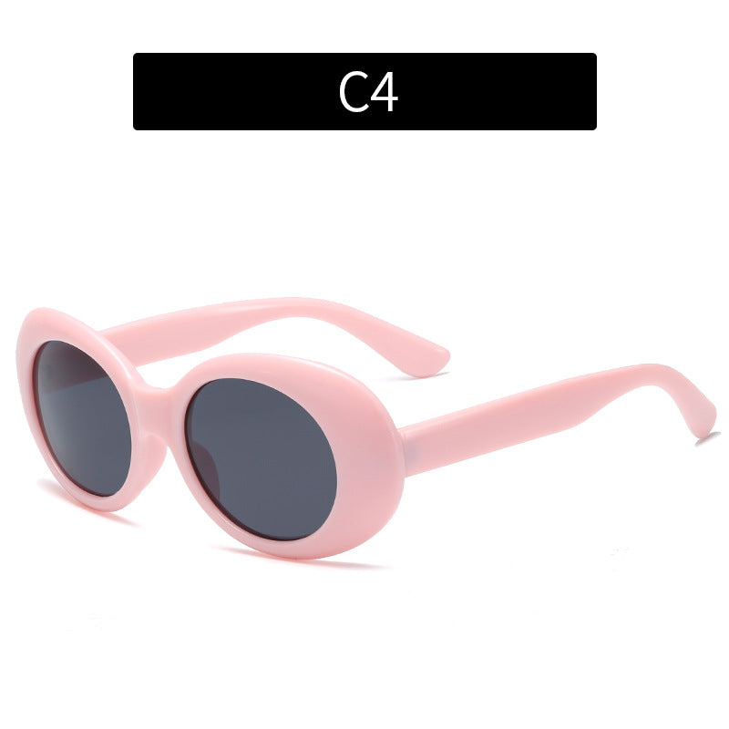 Schicke Übergroße Runde Sonnenbrille