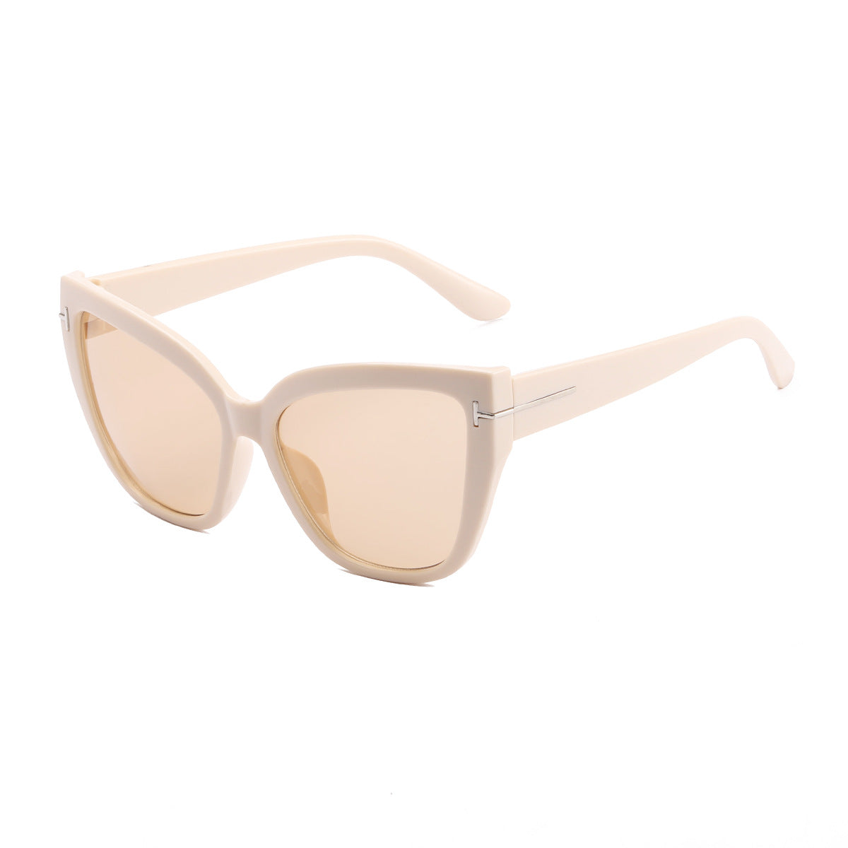 Damen Cat-Eye Sonnenbrille mit modischem Strukturrahmen Brehn