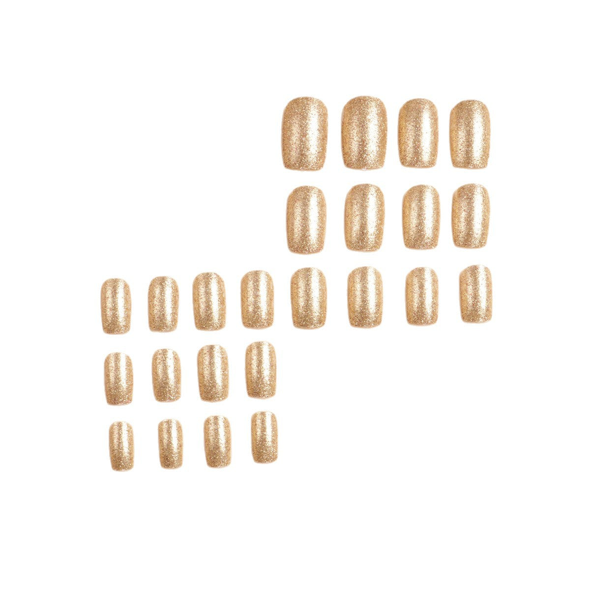 Glitzerndes Press-On-Nagelset Brehn