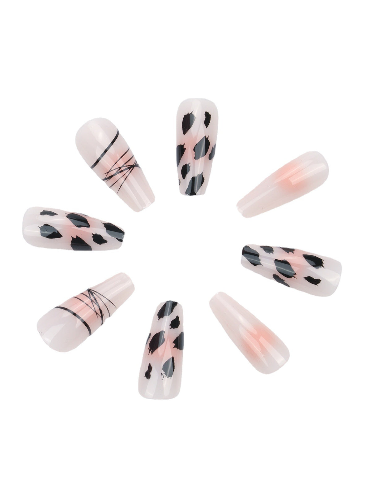 Künstlerische abstrakte Nail Art Brehn