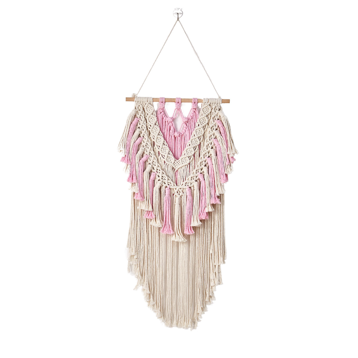 Boho-inspiriertes Makramee-Wandteppich