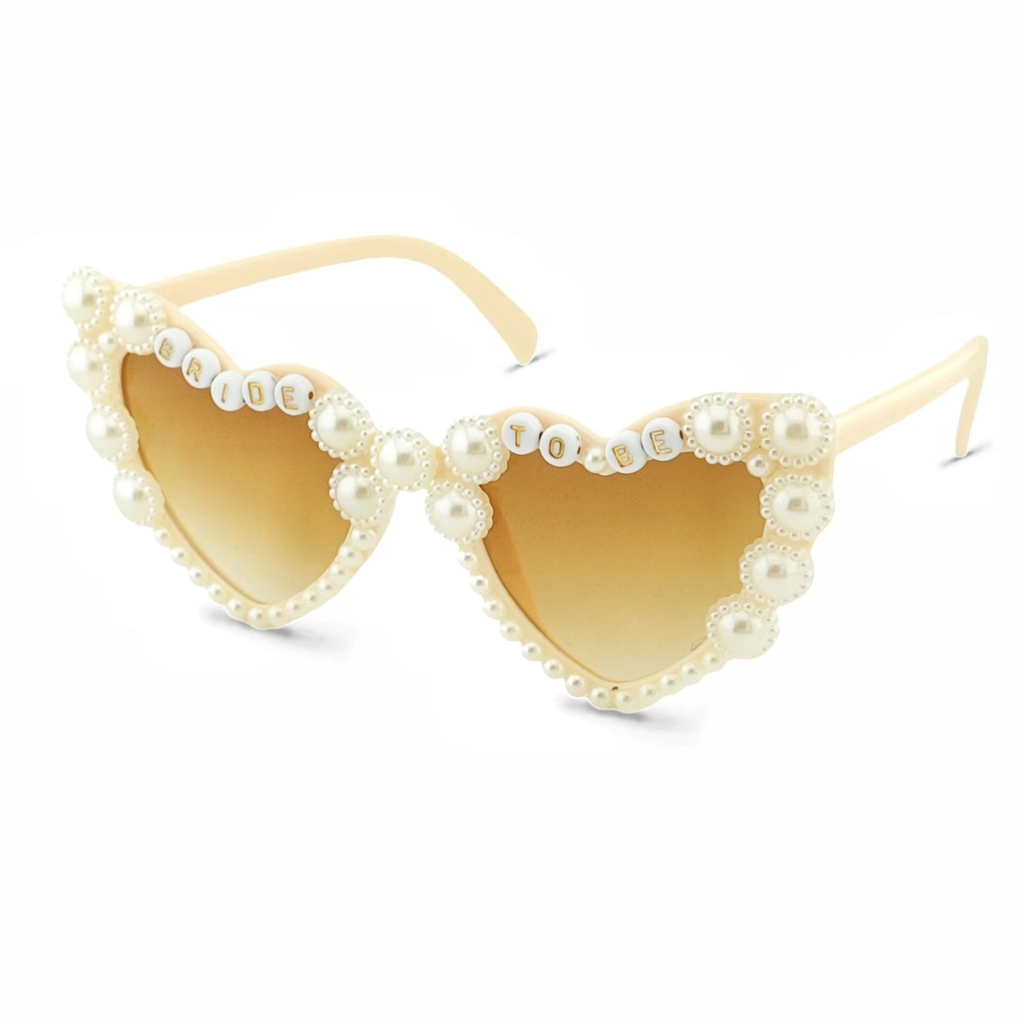 Herzförmige Brautsch Sonnenbrille mit Perlenakzenten Brehn
