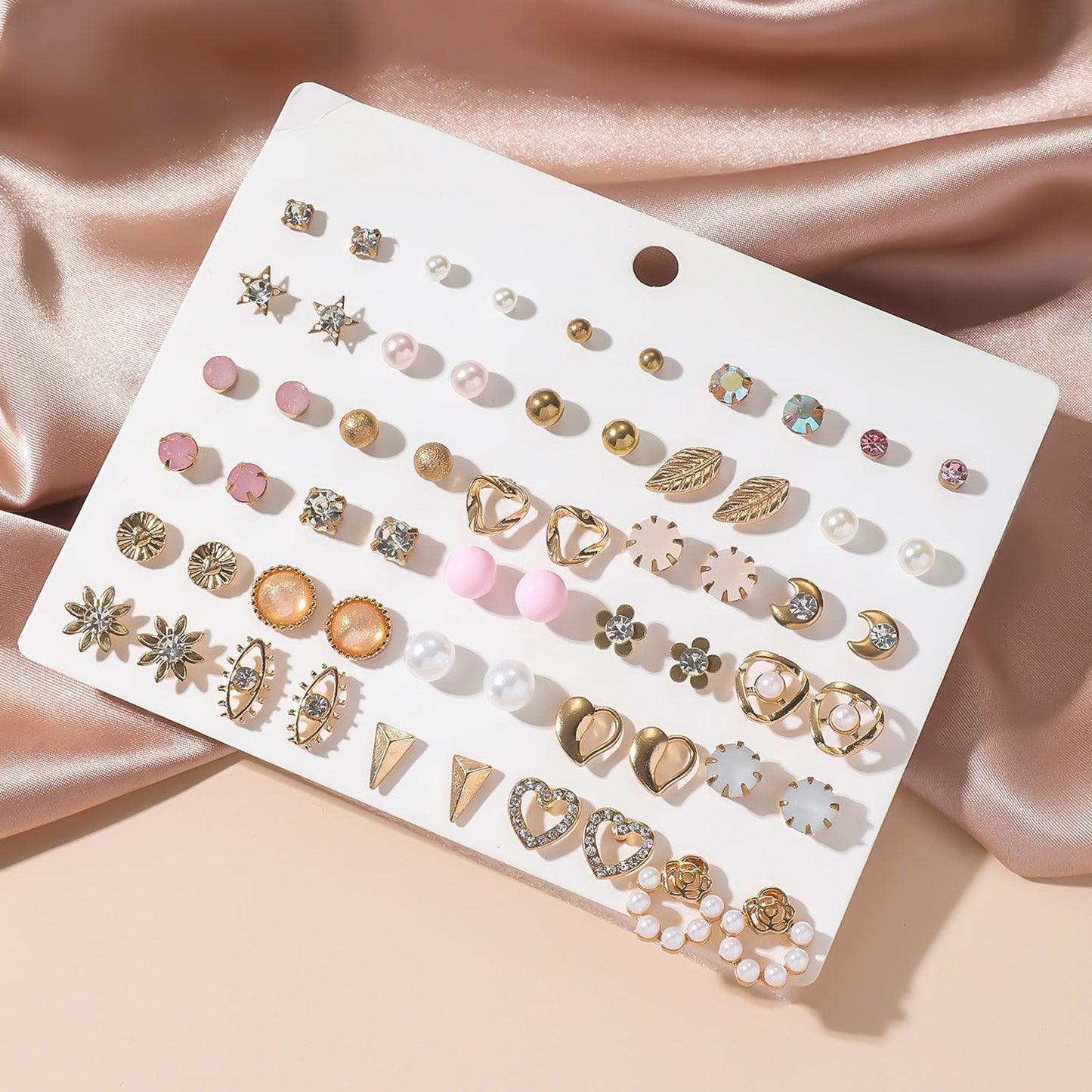 Ohrring-Set mit Goldakzenten Brehn