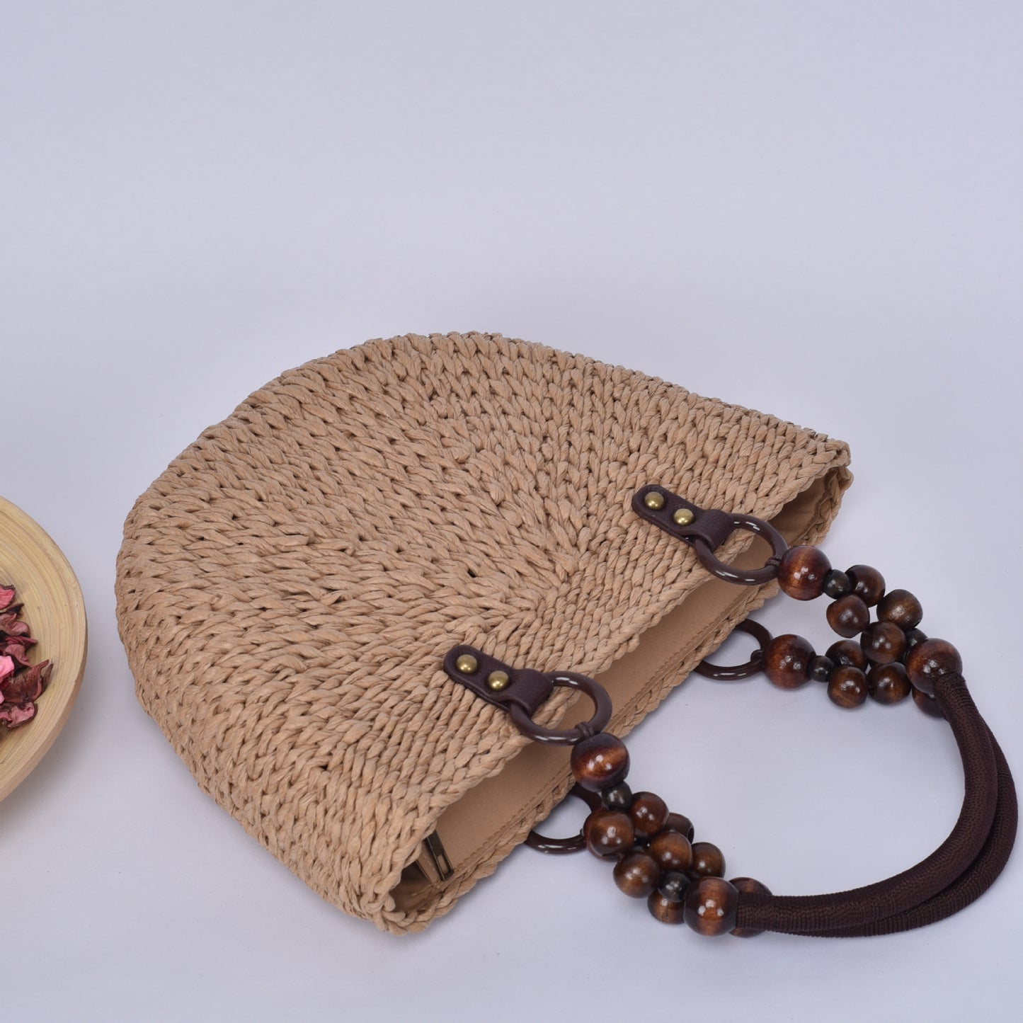 Elegante Bast-Handtasche Brehn