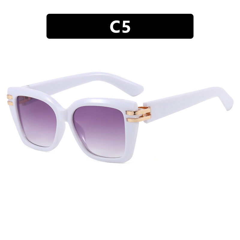 Damen stylish oversized Sonnenbrille mit luxuriösen Details Brehn
