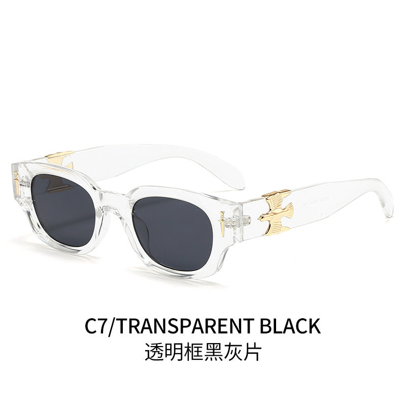 Damen Modische Sonnenbrille im exklusiven Schildpatt-Design mit eleganten metallischen Akzenten Brehn