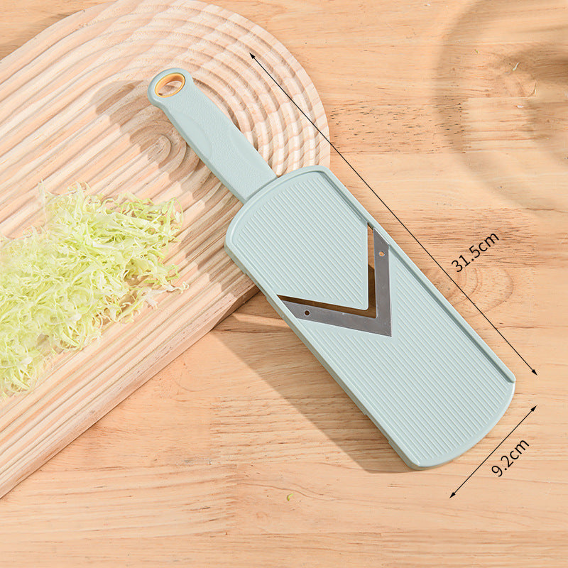 Ultra-Thin Julienne and Shredder Mandoline with V-Sharp Stainless Steel Blade and Safety Food Holder