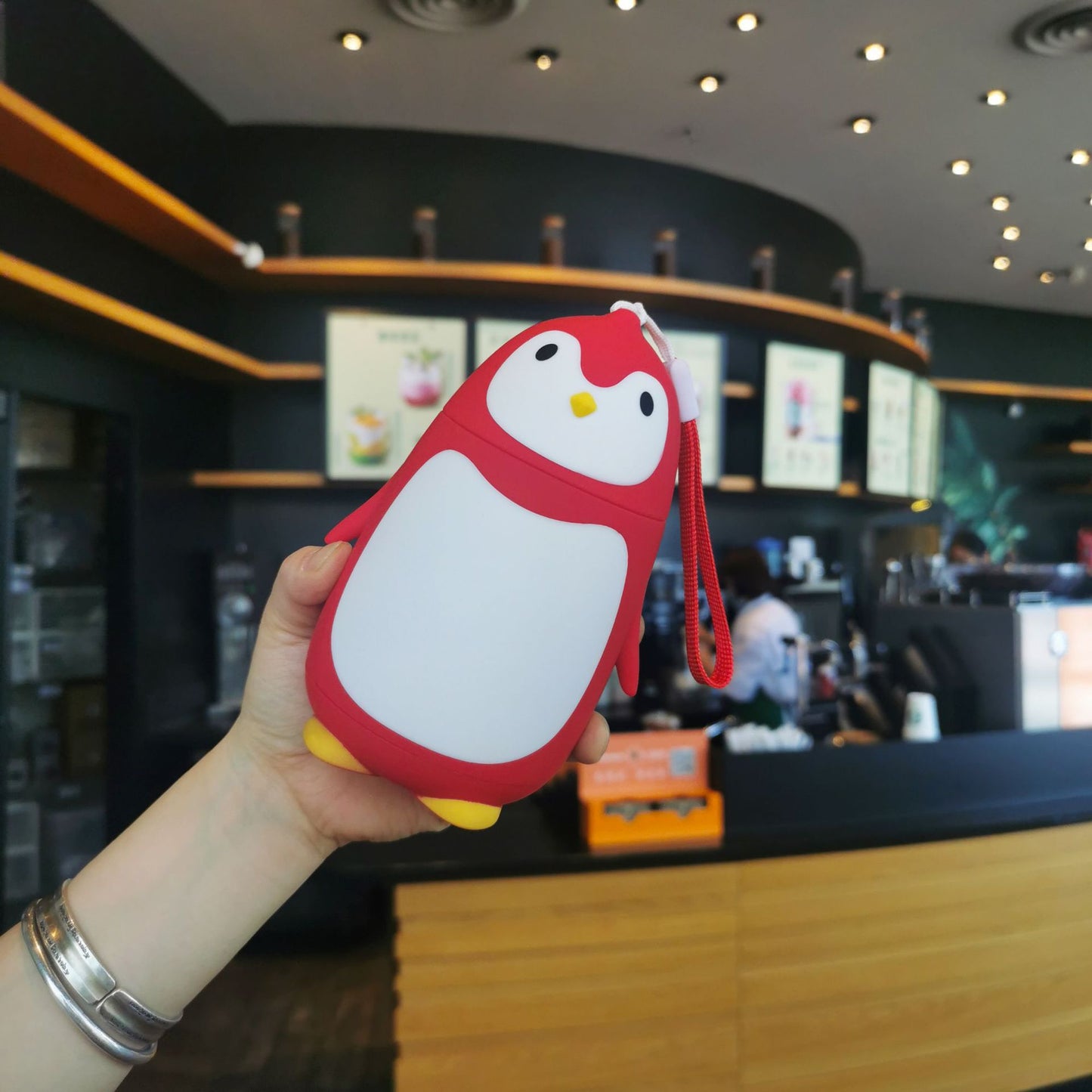 Damen Isolierte Trinkflasche im Pinguin-Design Brehn