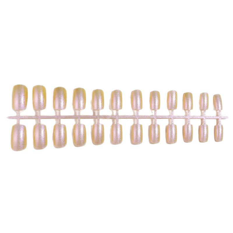 Glänzendes reflektierendes Press-On-Nagelset Brehn