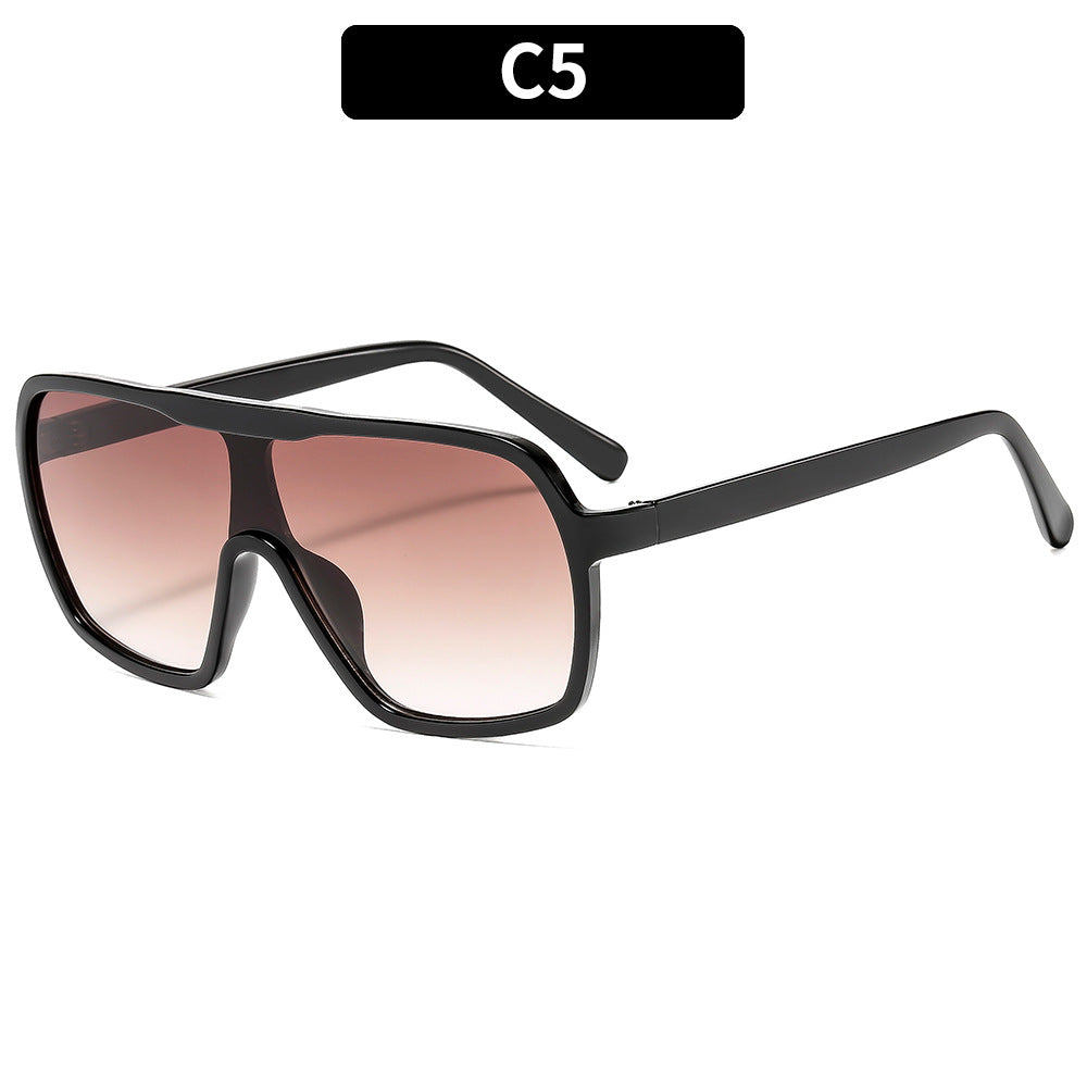 Modebewusste Übergroße Geometrische Sonnenbrille