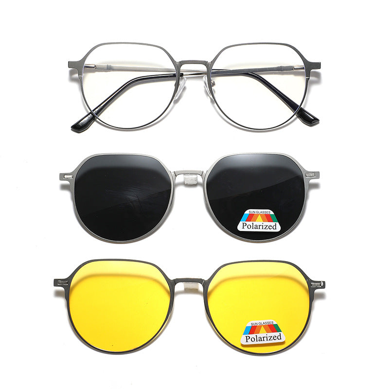 Damen modische Sonnenbrille mit unterschiedlichen Gläsern Brehn